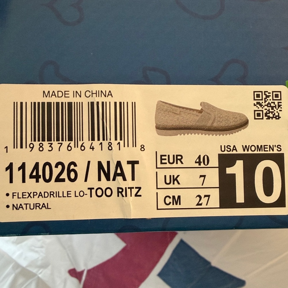 Bobs From Skechers Flexpadrille Low Too Ritz Slip-on Women's 10M Natural A275 - Picture 8 of 8